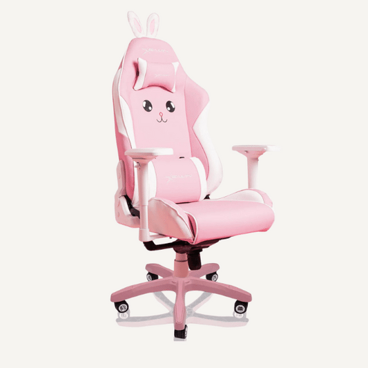 E-WIN Champion Series Ergonomic Computer Gaming Office Chair with Pillows, Pink Bunny - CPJ