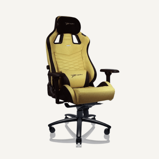 E-WIN Flash XL Size Upgraded Series Ergonomic Golden Computer Gaming Office Chair with Pillows - FLI-XL-REV